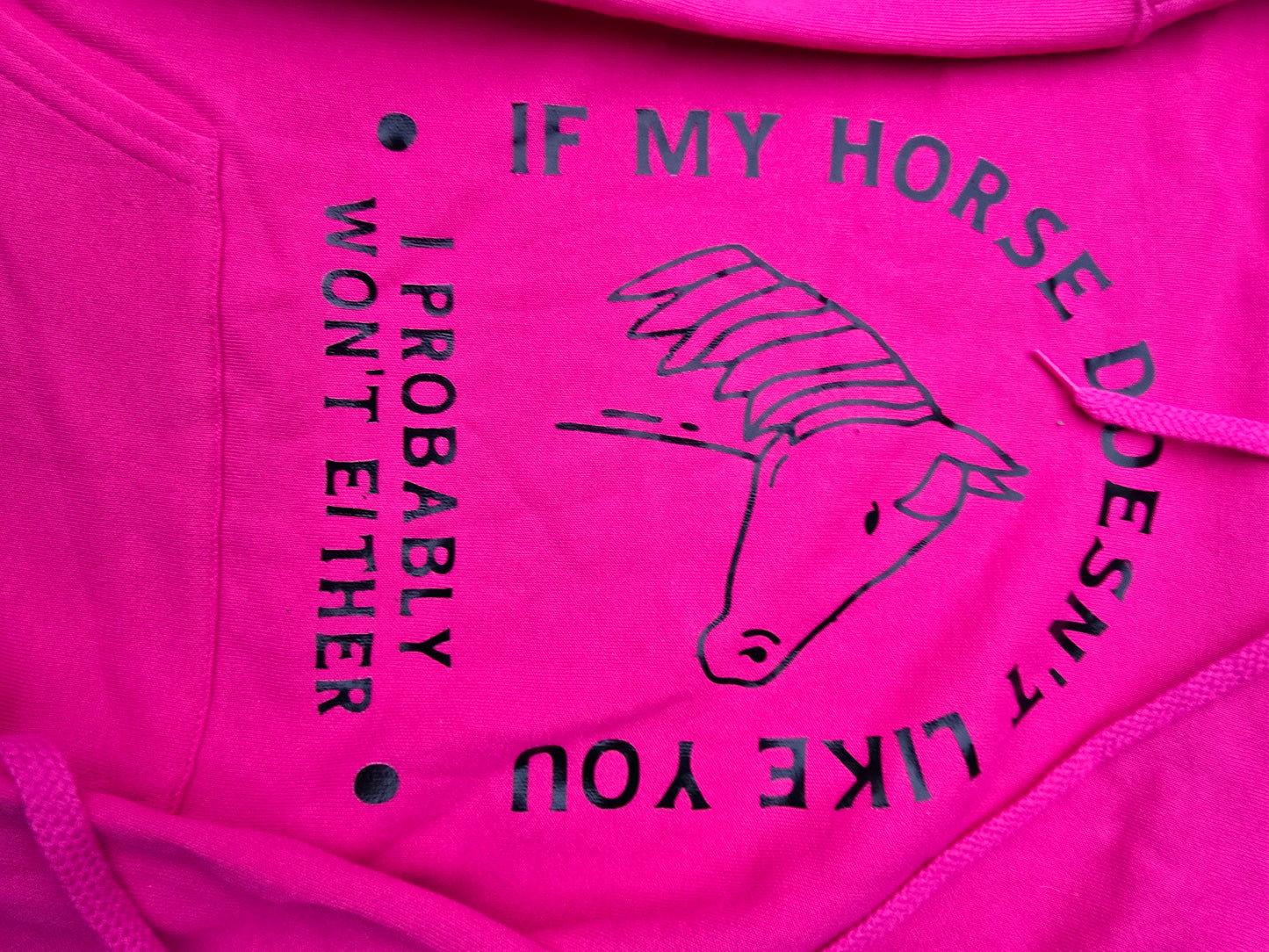 Pink slogan hoodie