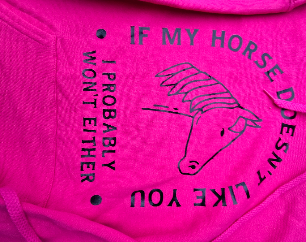 Pink slogan hoodie