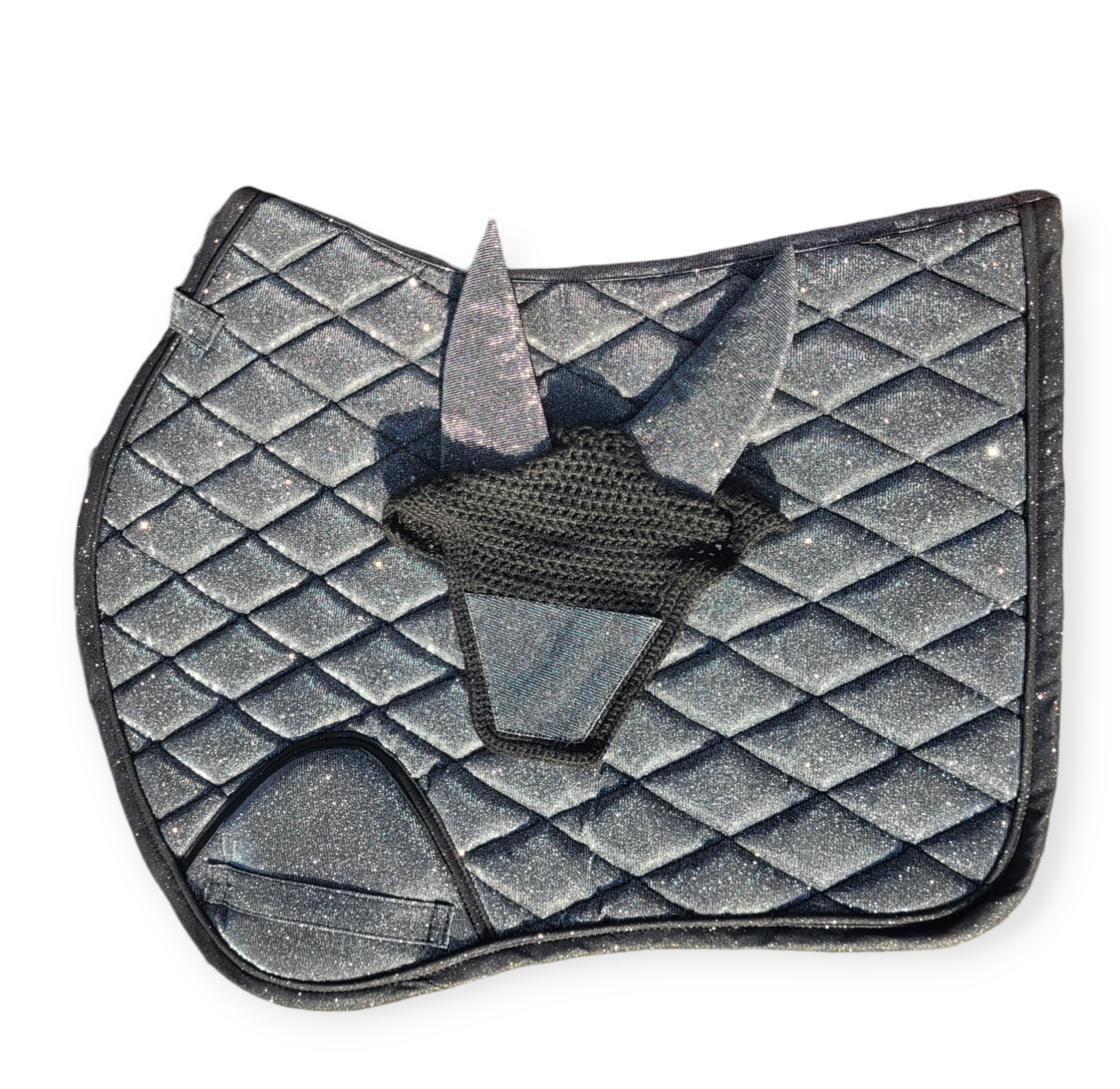 Glitter saddle pad and fly veil set DNA equestrian ltd
