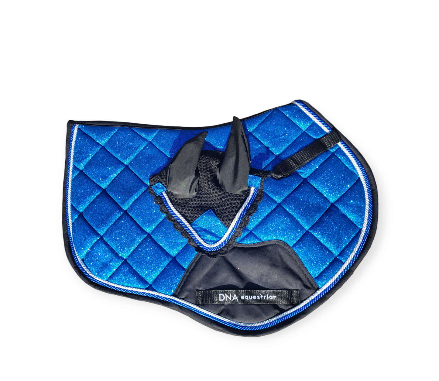Glitter saddle pad and fly veil set DNA equestrian ltd