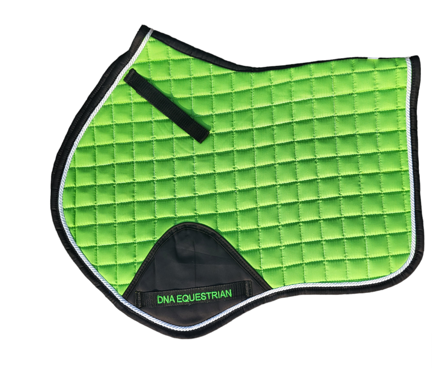 Green saddle pad and fly veil set DNA equestrian ltd