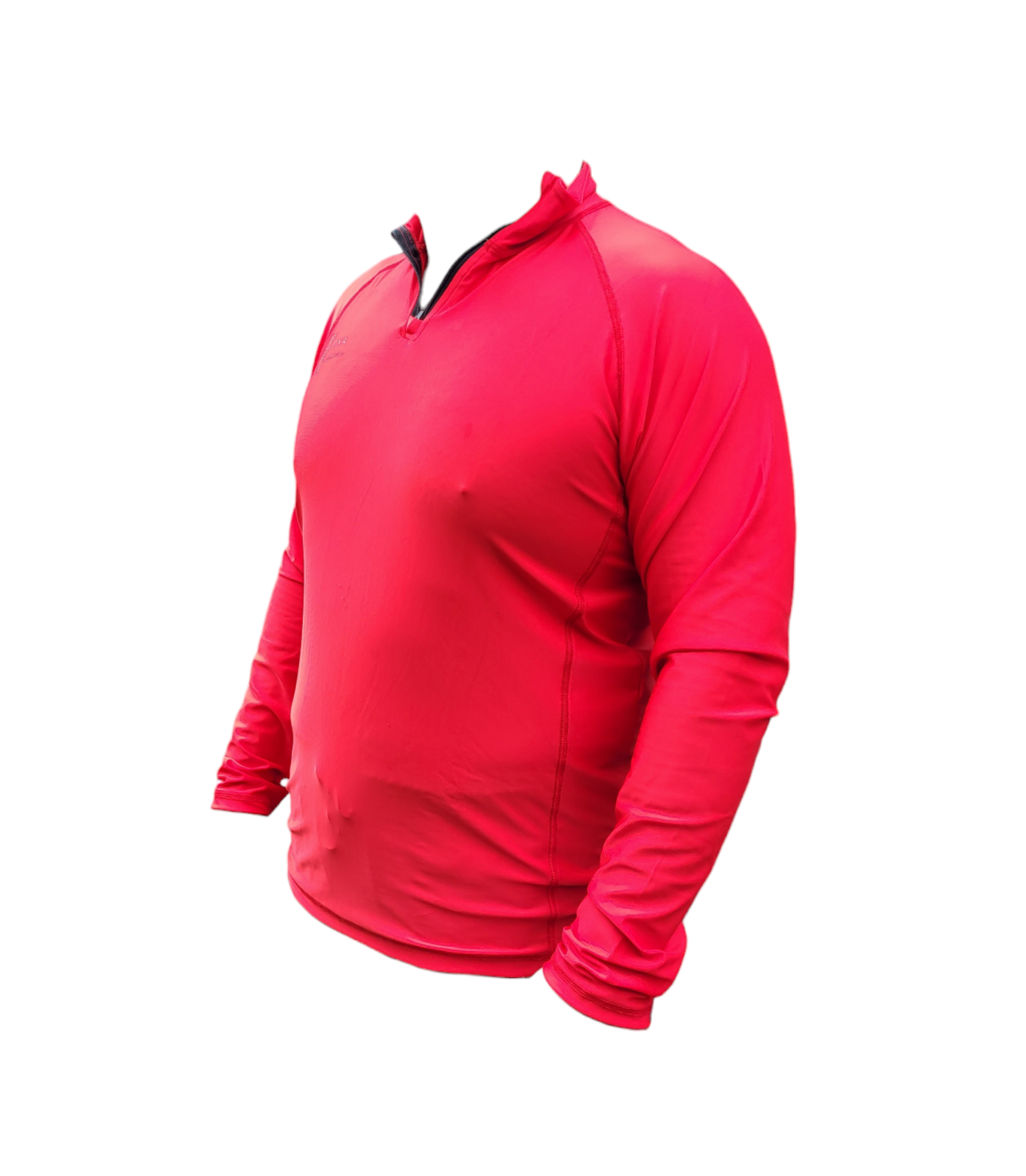 Mens long sleeved summer baselayer in red DNA equestrian ltd