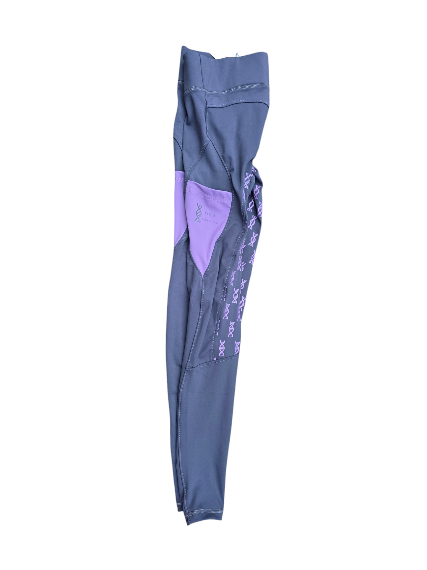 Ladies grey and purple riding tights