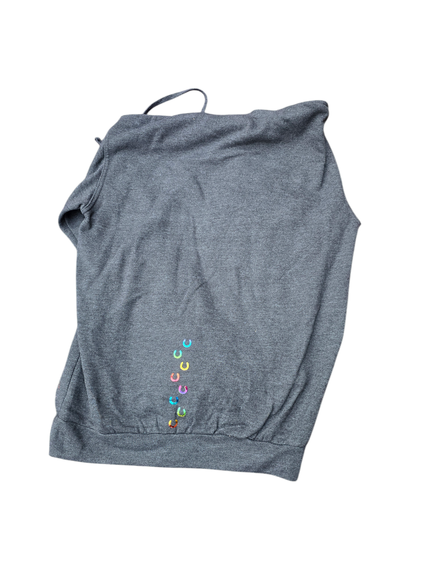 Unisex grey "I don't give a buck" hoodie