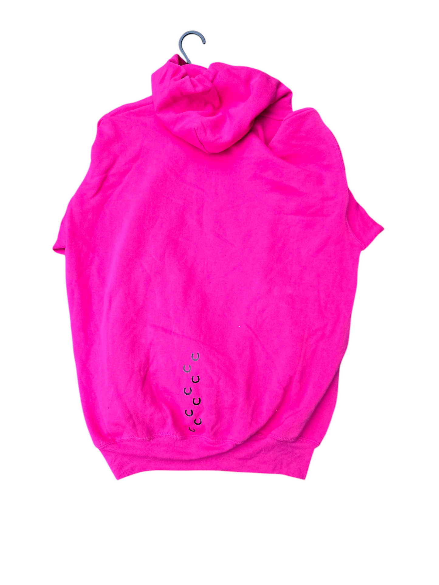 Pink slogan hoodie
