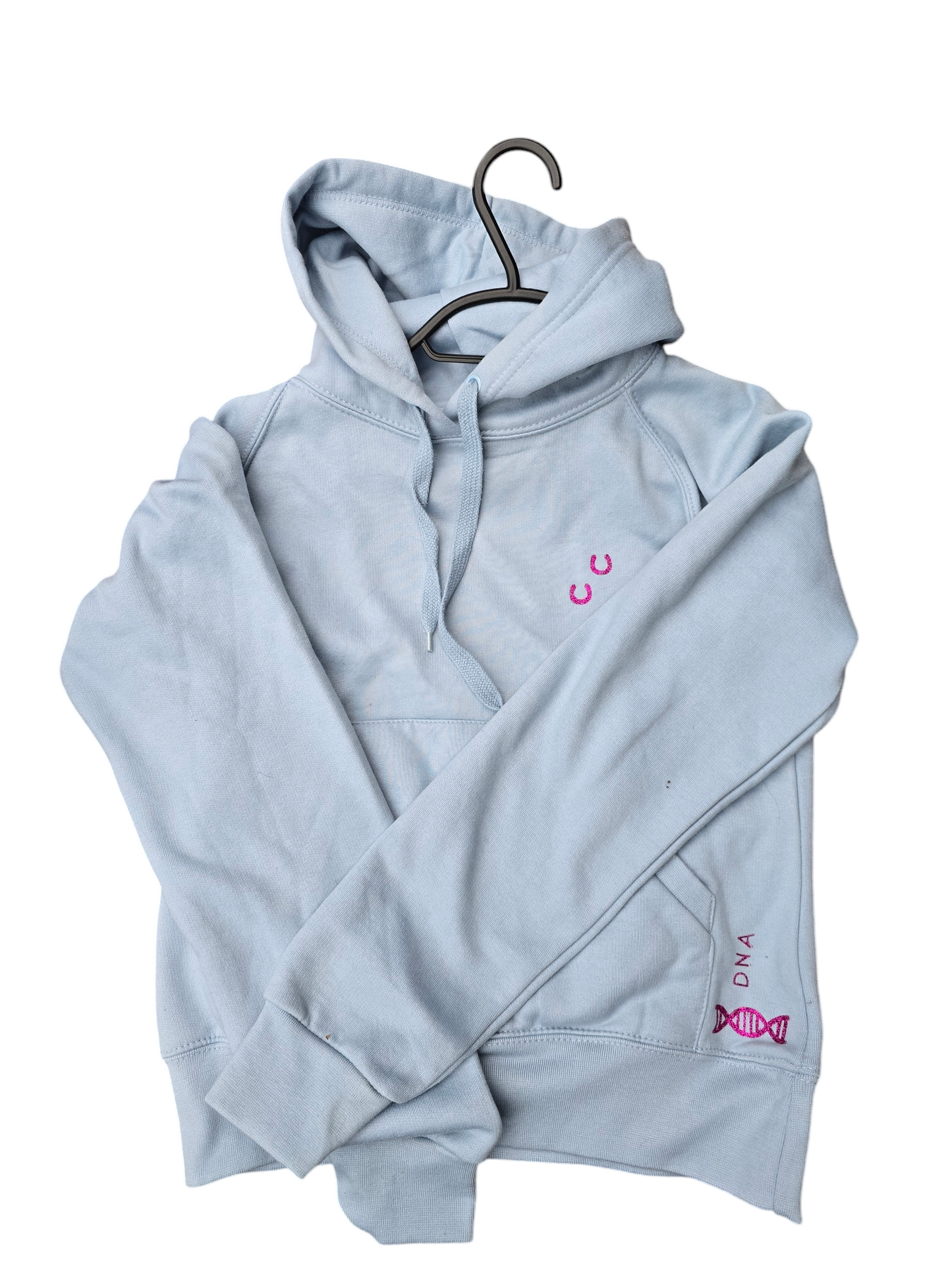 Ladies fit "live like" baby blue hoodie