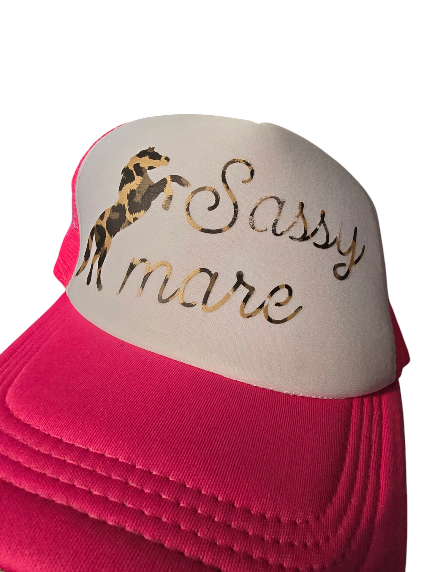 Pink sassy mare baseball cap