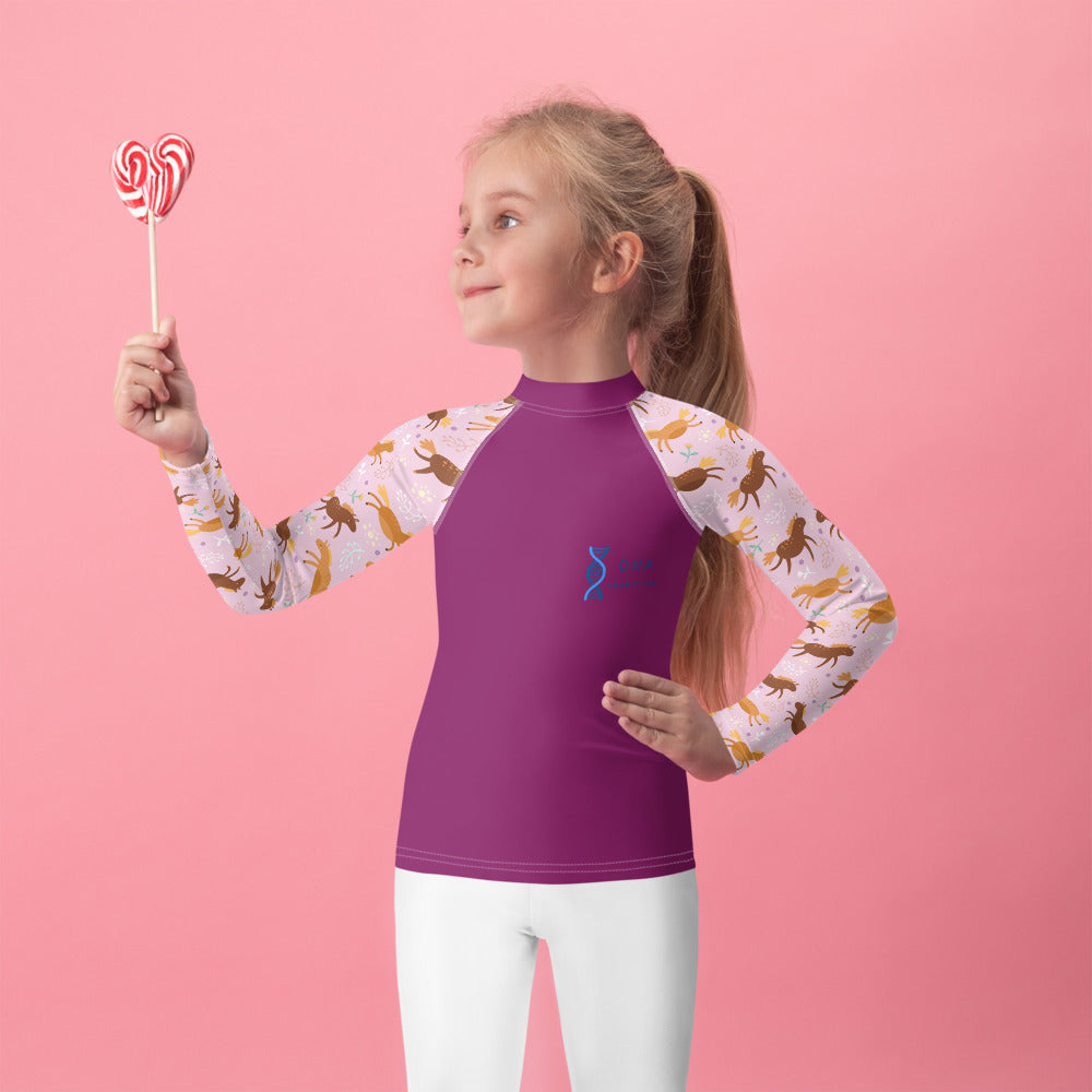 Kids pink pony baselayer DNA equestrian ltd