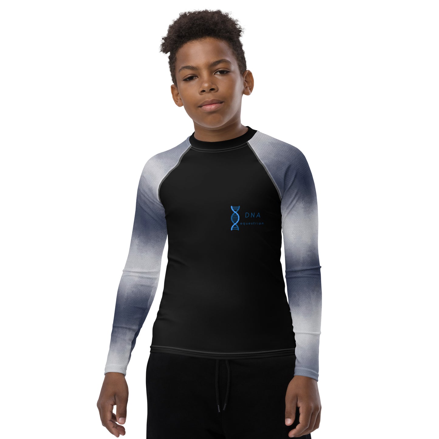 Youth black fade base layer DNA equestrian ltd