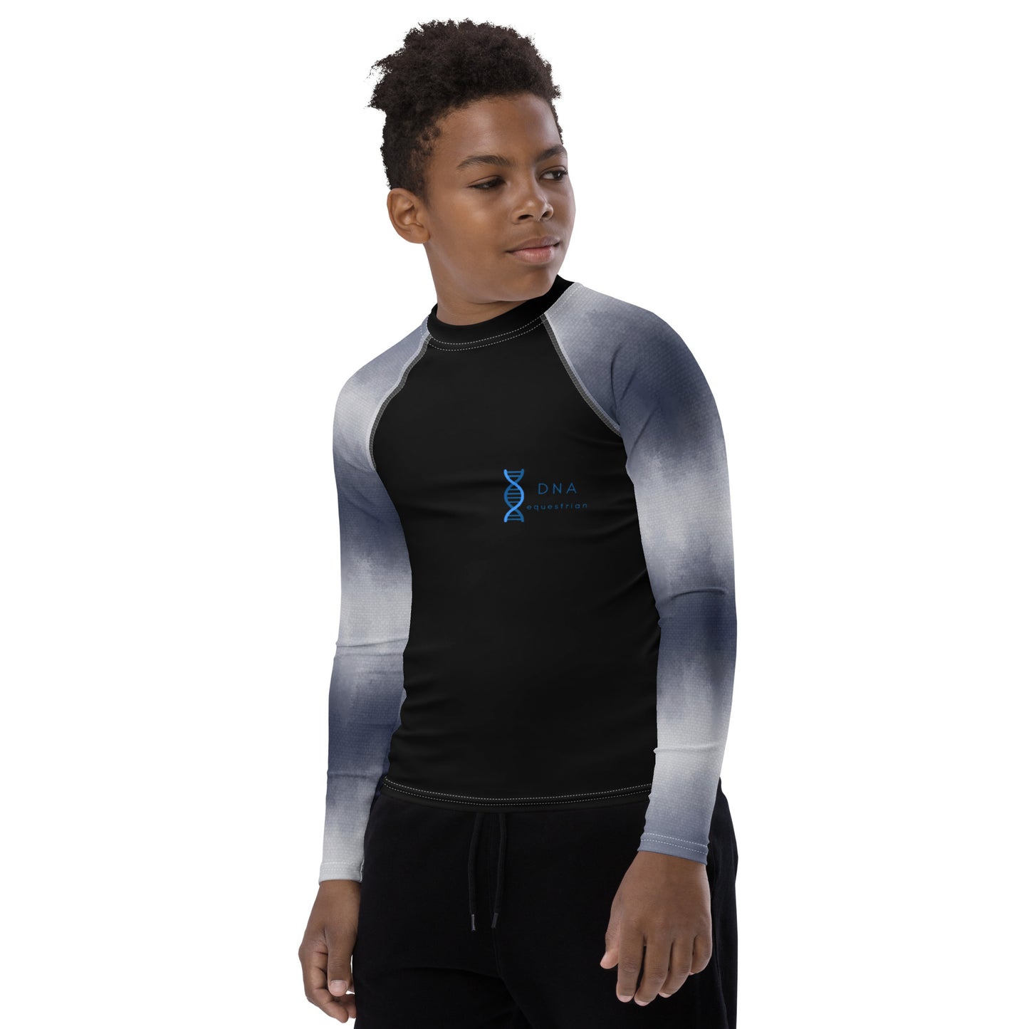 Youth black fade base layer DNA equestrian ltd