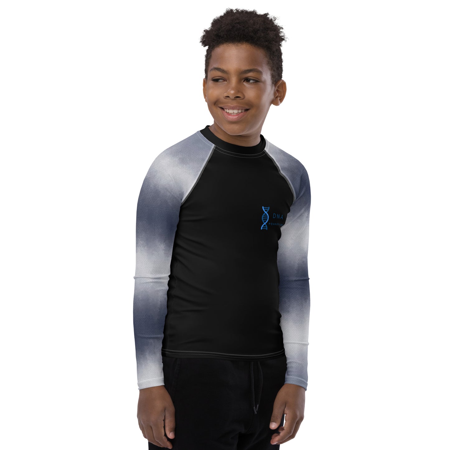 Youth black fade base layer DNA equestrian ltd