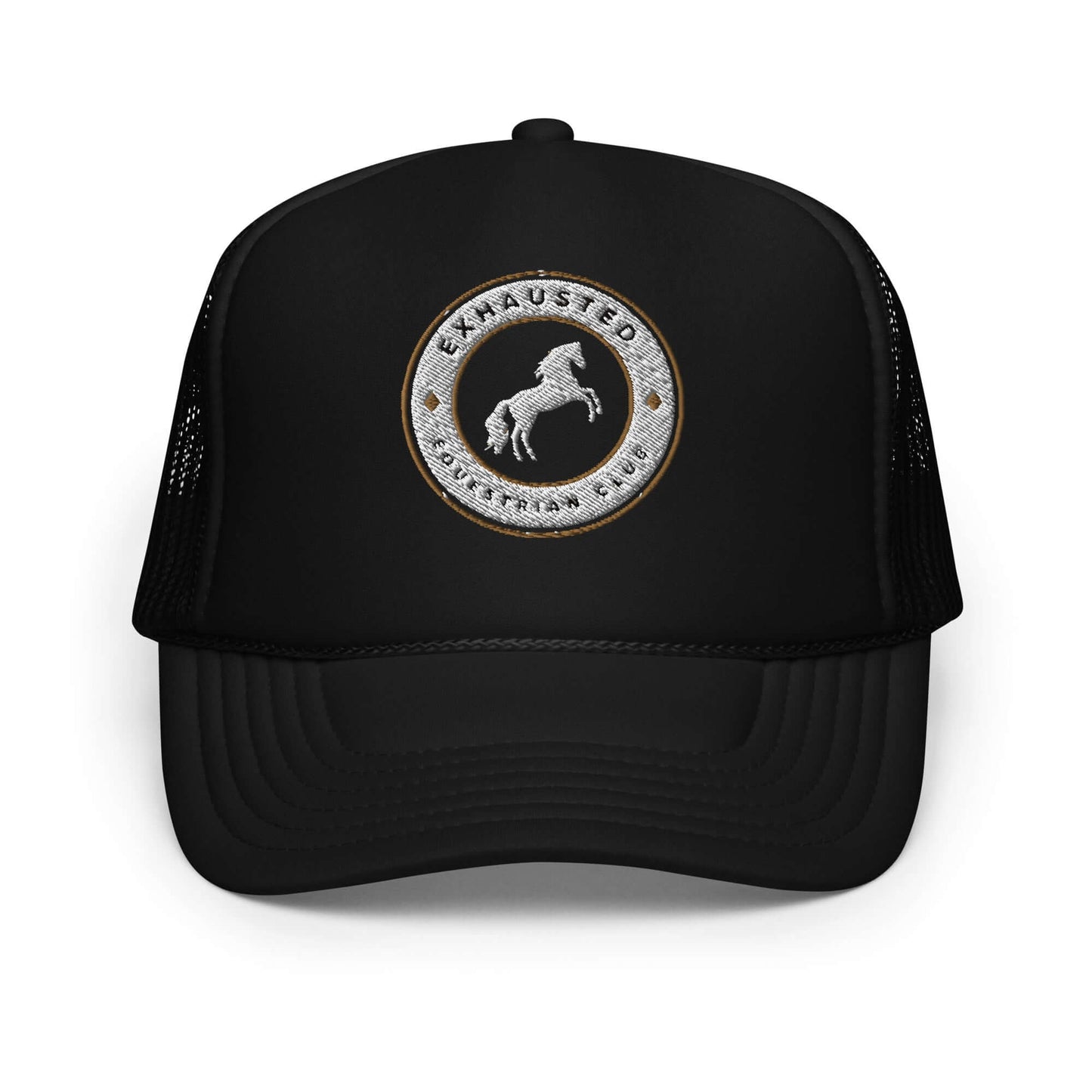 Exhausted equestrian club Foam trucker hat