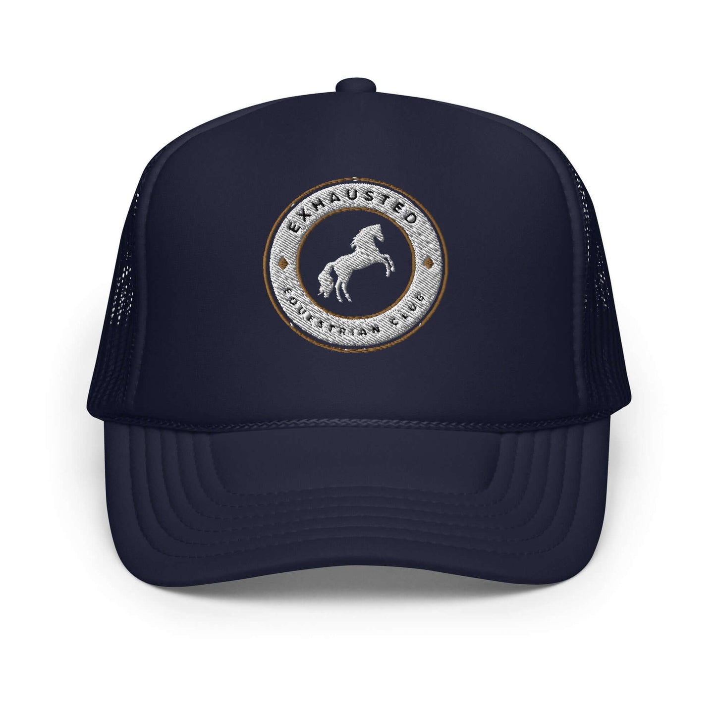 Exhausted equestrian club Foam trucker hat