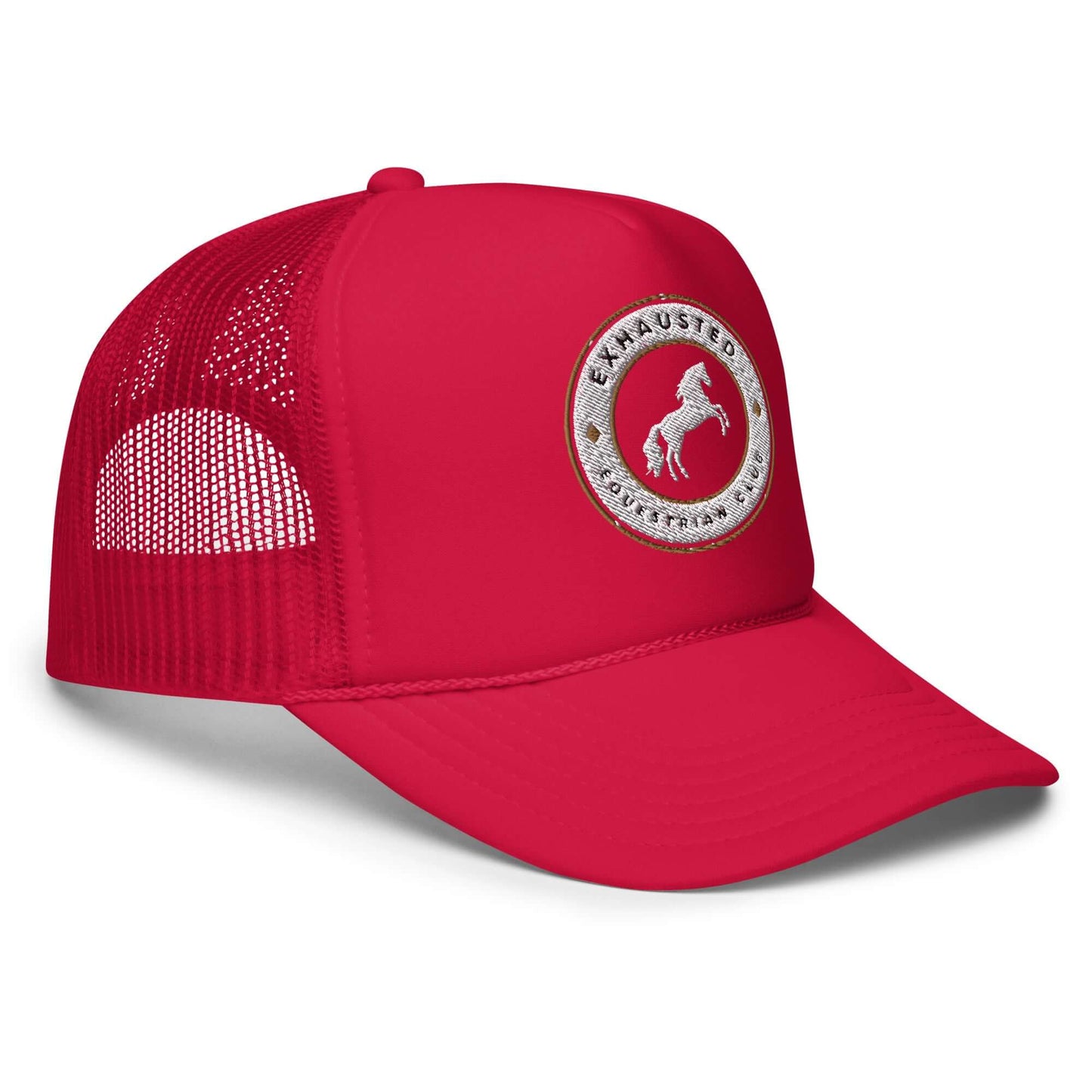 Exhausted equestrian club Foam trucker hat