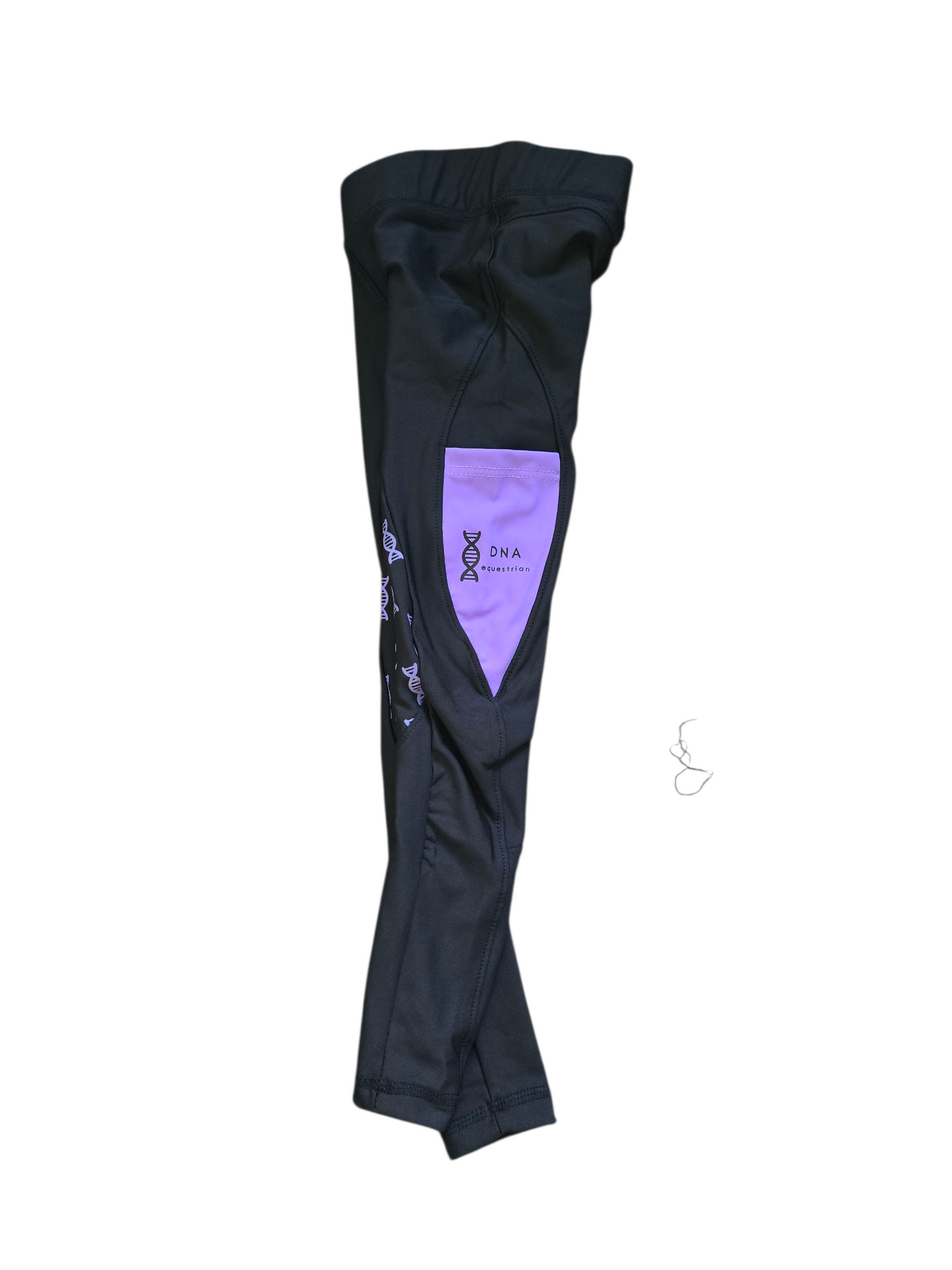 Childrens riding tights in purple/black