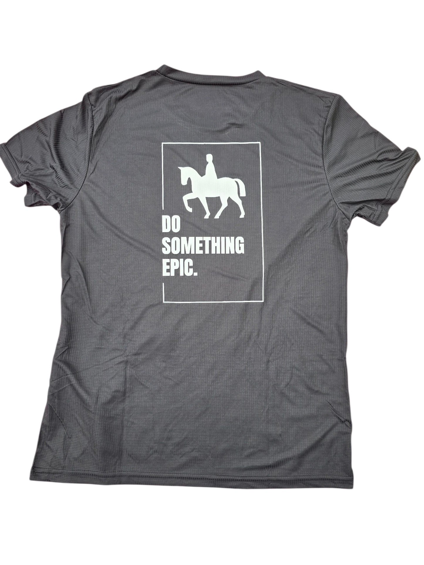 Do something epic equestrian black unisex adult t-shirt