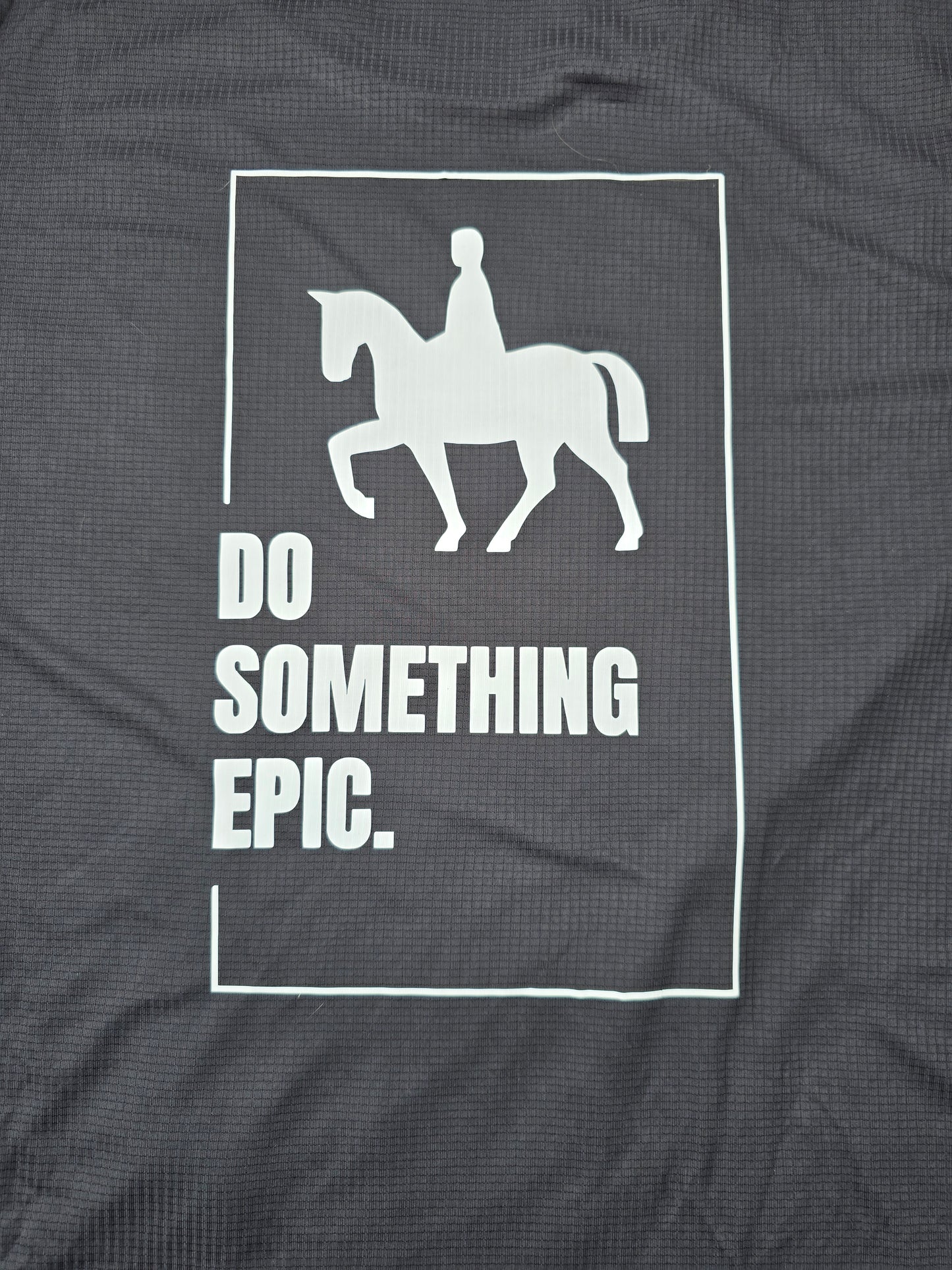 Do something epic equestrian black unisex adult t-shirt