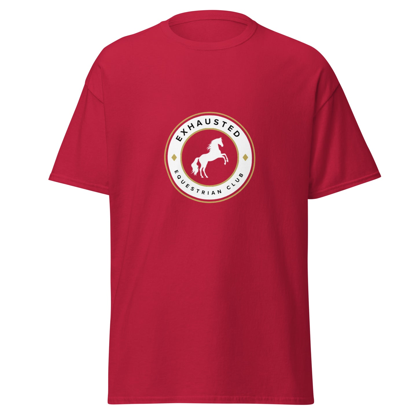 Unisex exhausted equestrian club classic tee
