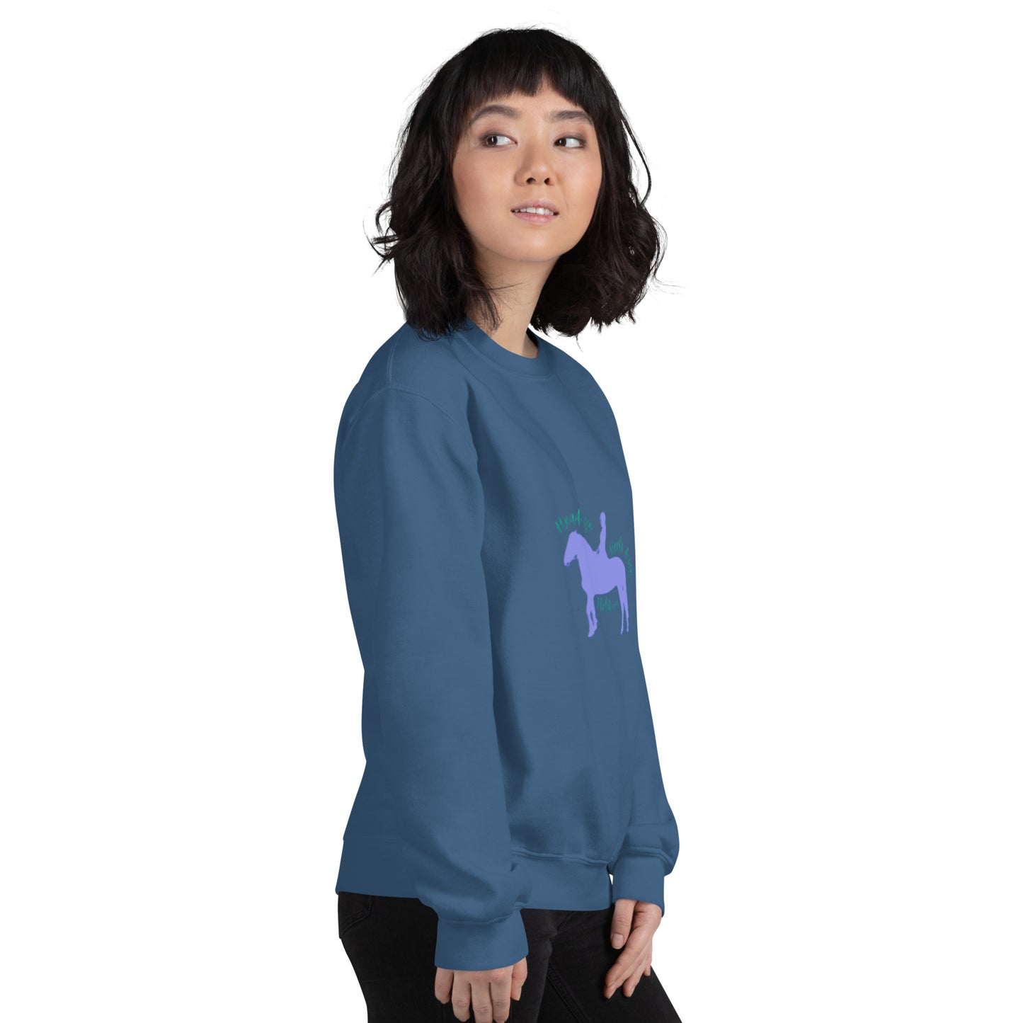 'Head up, heels down' Unisex Sweatshirt DNA equestrian ltd