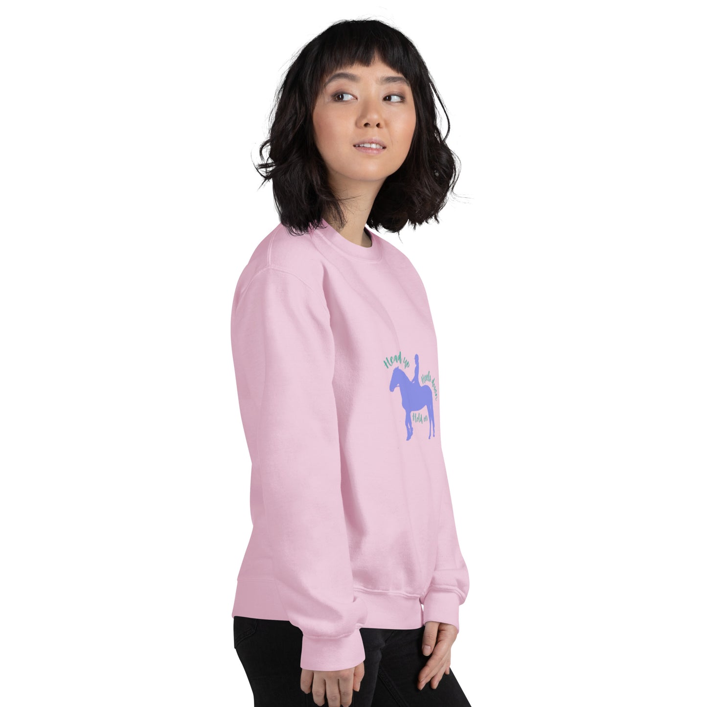 'Head up, heels down' Unisex Sweatshirt DNA equestrian ltd