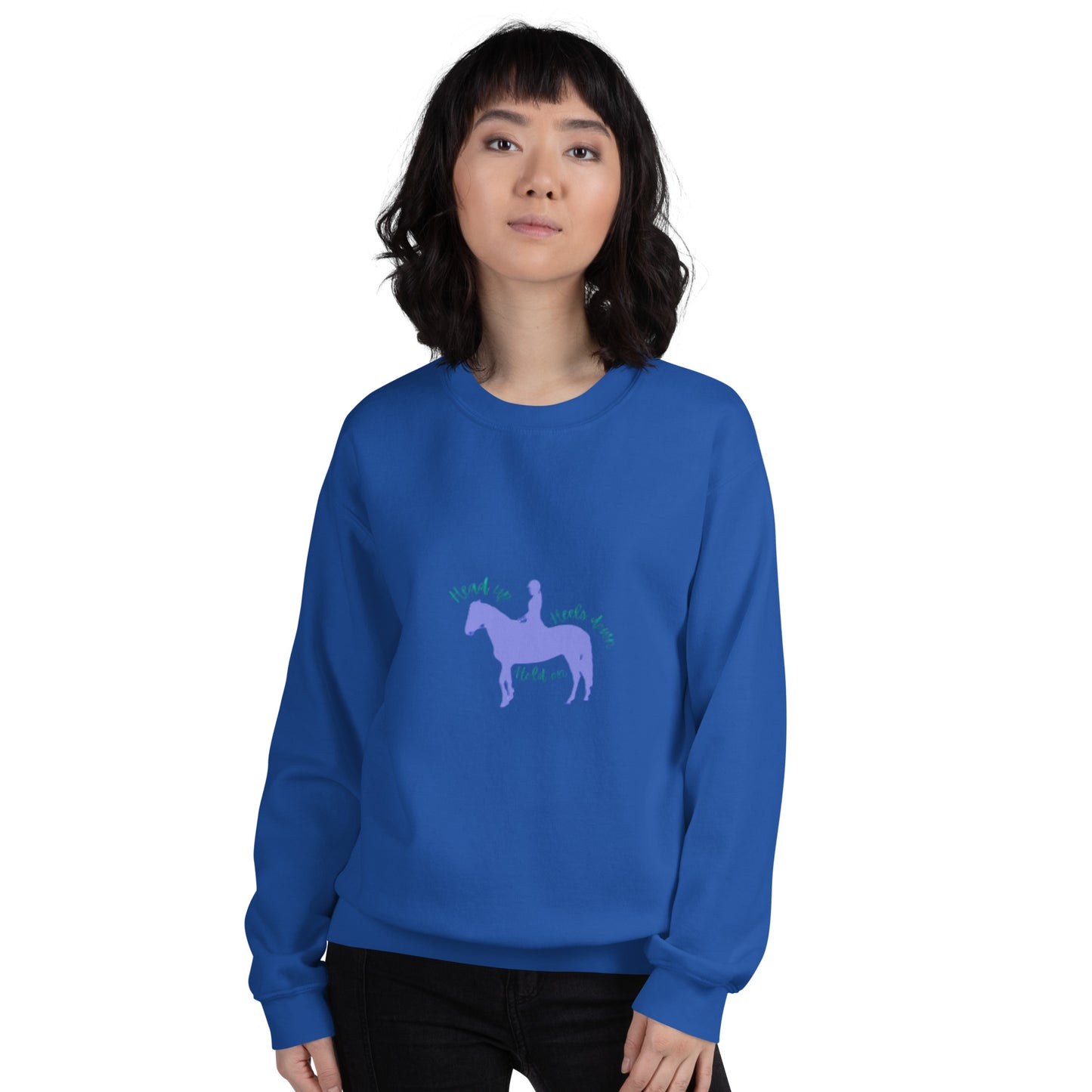 'Head up, heels down' Unisex Sweatshirt DNA equestrian ltd