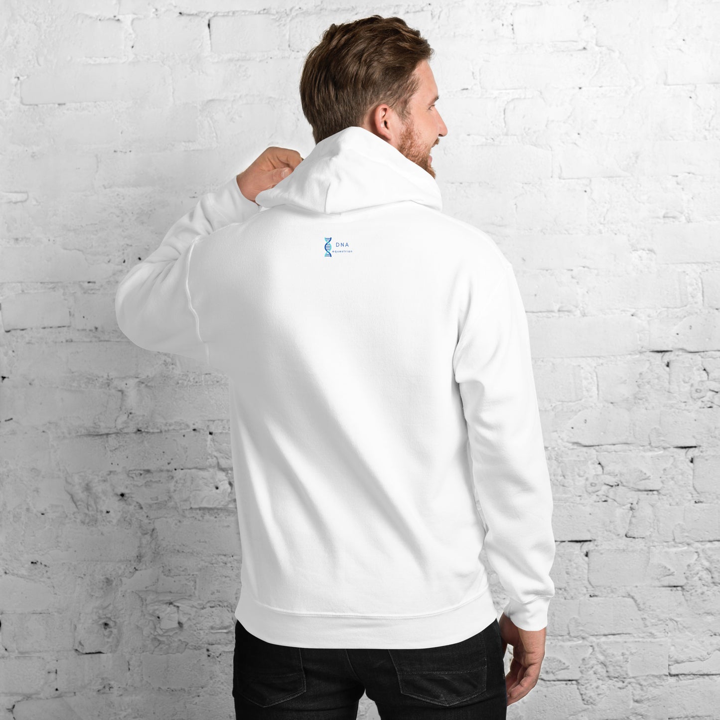 Blue horses hoodie DNA equestrian ltd