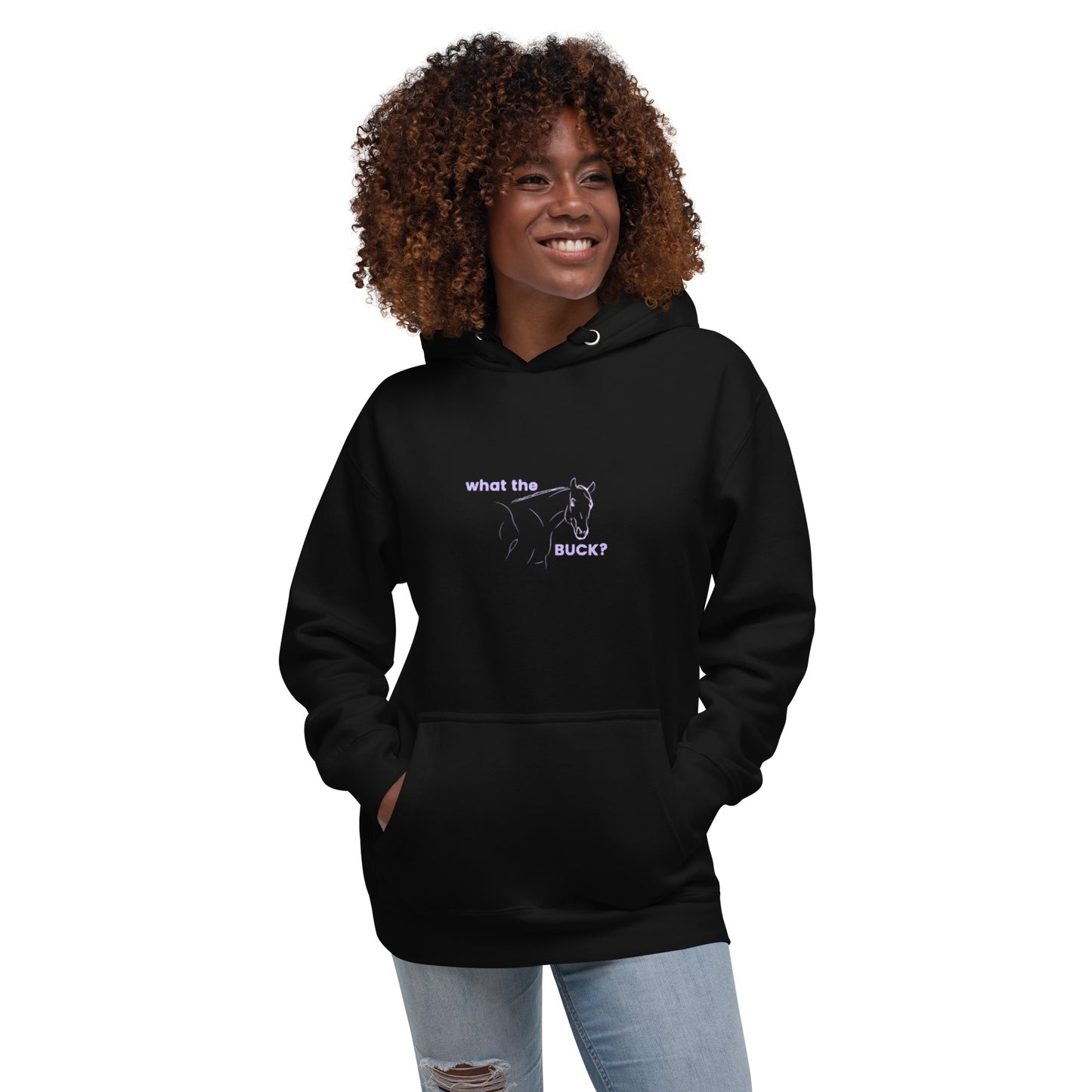 'What the' ladies Hoodie DNA equestrian ltd