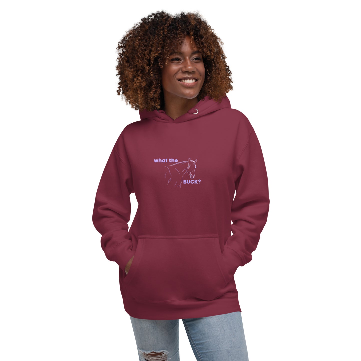 'What the' ladies Hoodie DNA equestrian ltd