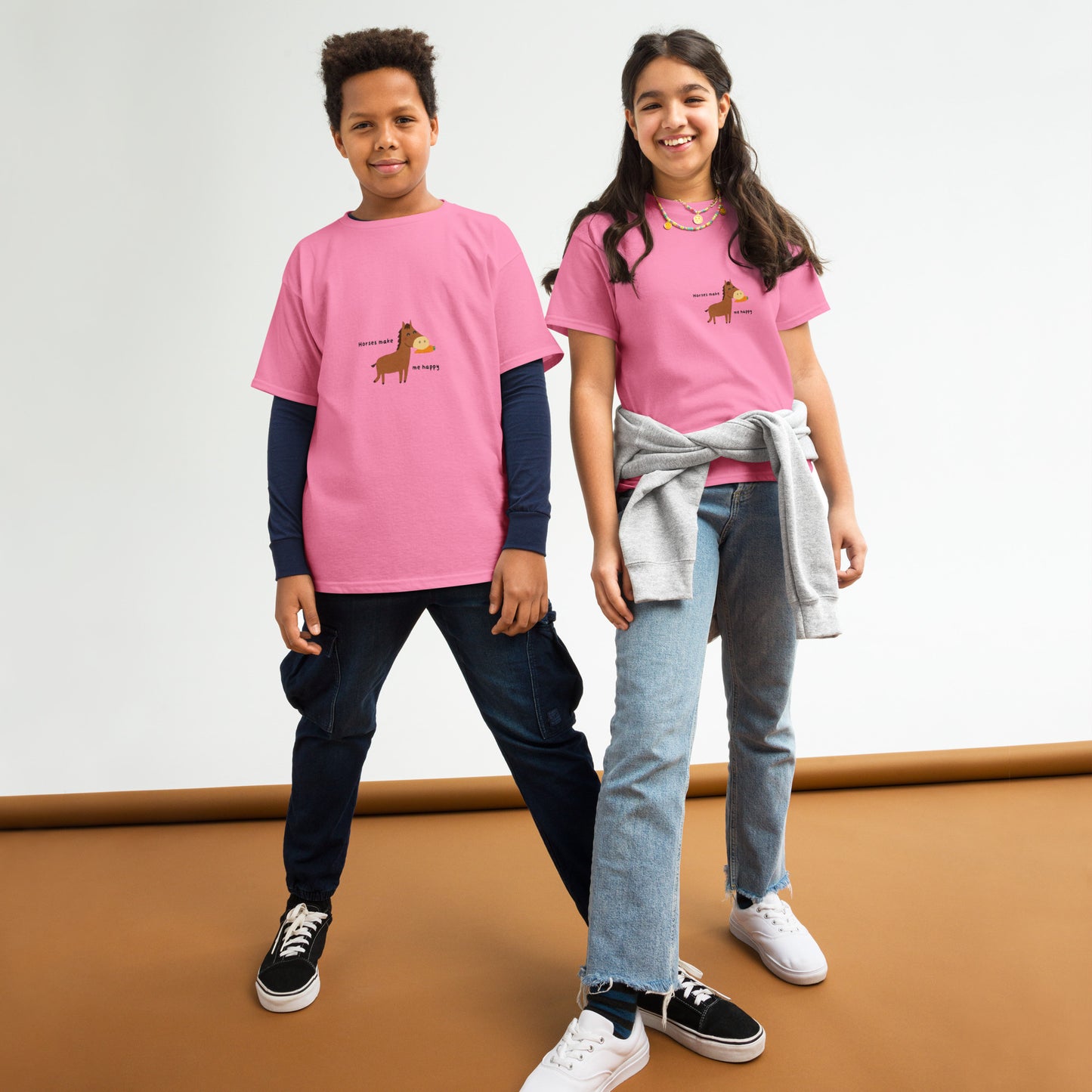 Youth classic tee 'horses make me' DNA equestrian ltd