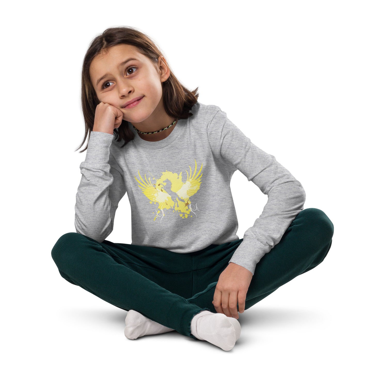 Youth horse graphic long sleeve tee DNA equestrian ltd