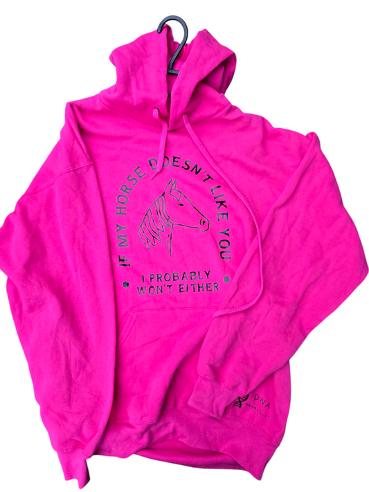 Pink slogan hoodie