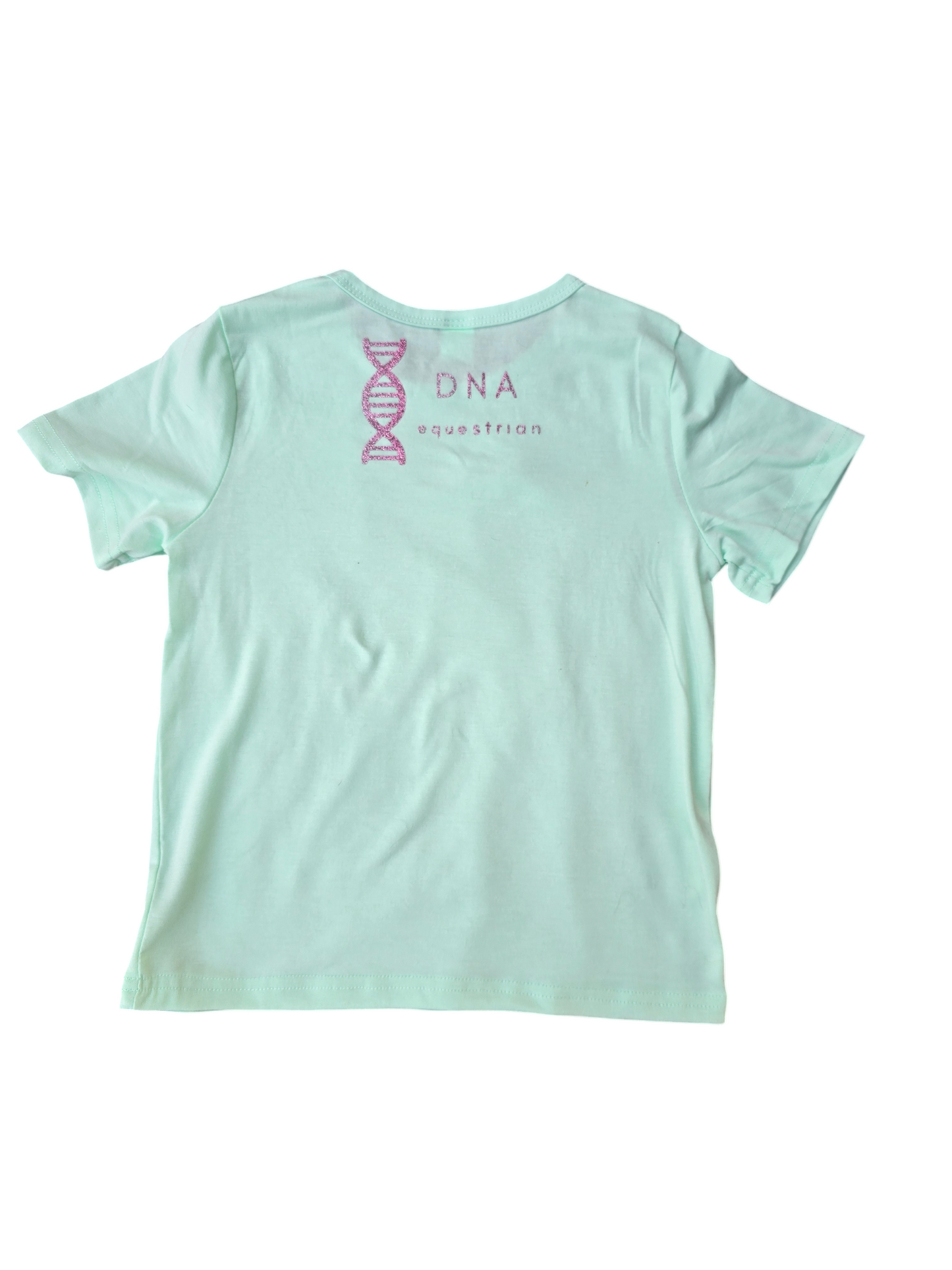 Childrens pink glitter pony tshirt