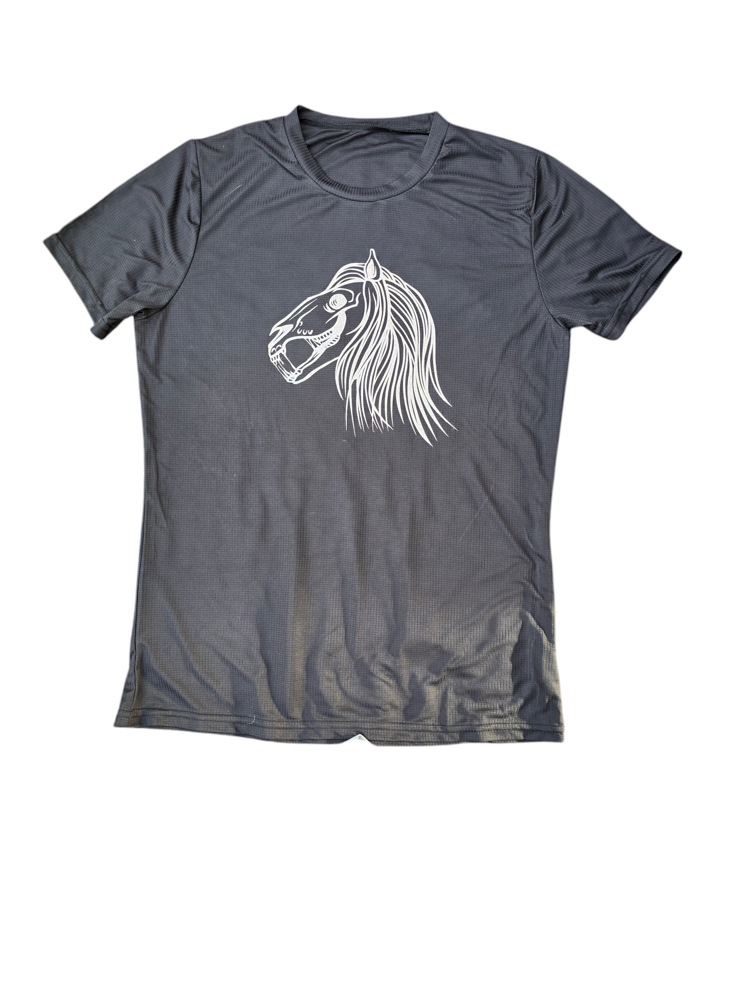 Ladies black horse skull t-shirt
