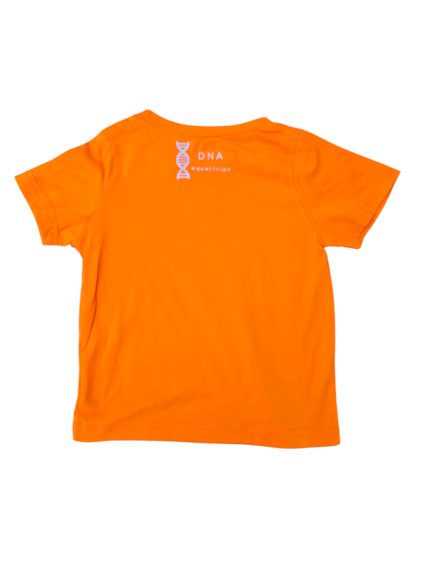 Childrens orange colour change pony tshirt