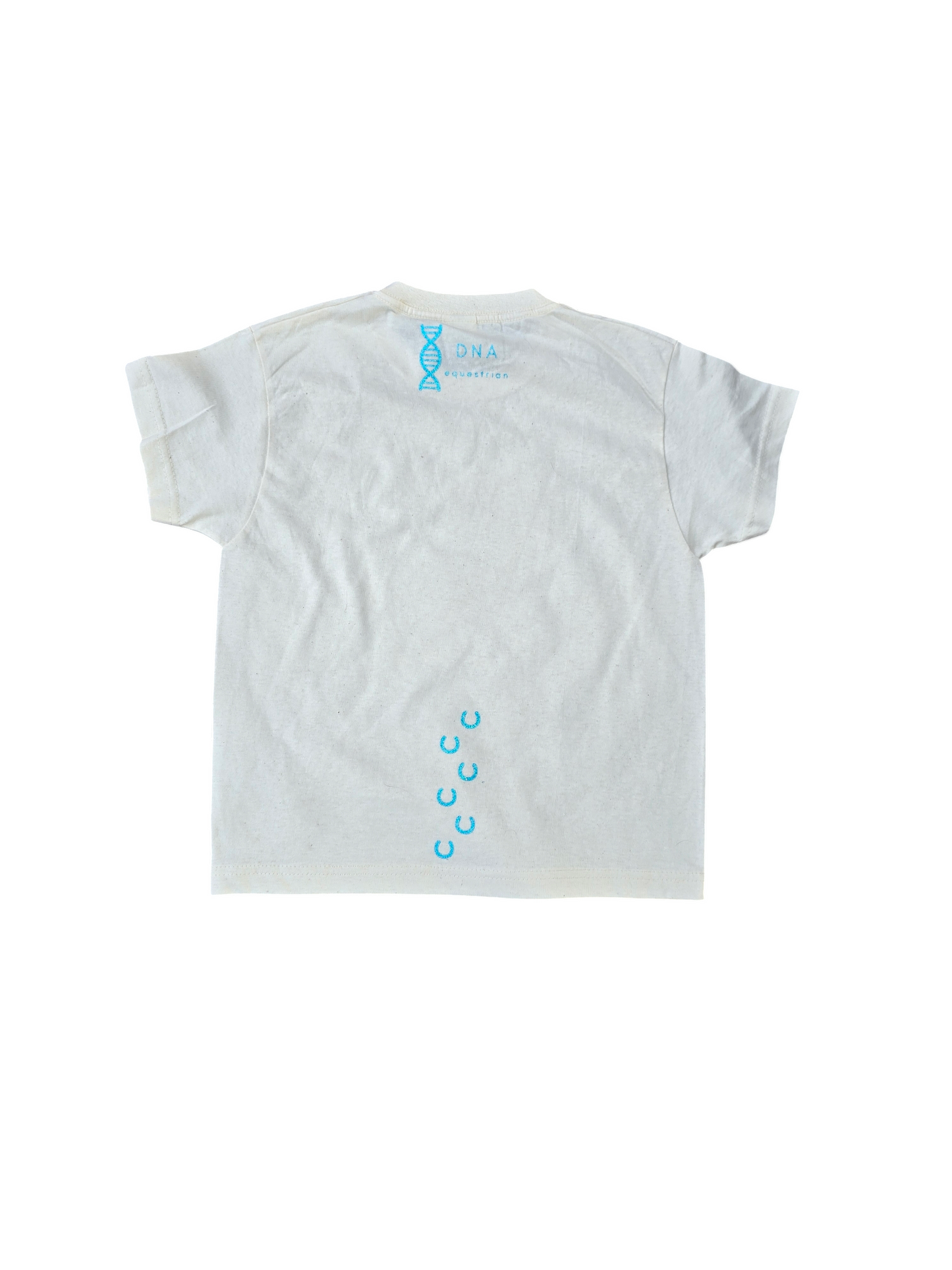 Childrens cream glitter unicorn tshirt