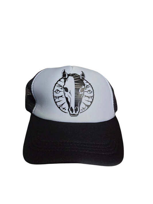 Black horse baseball cap hat
