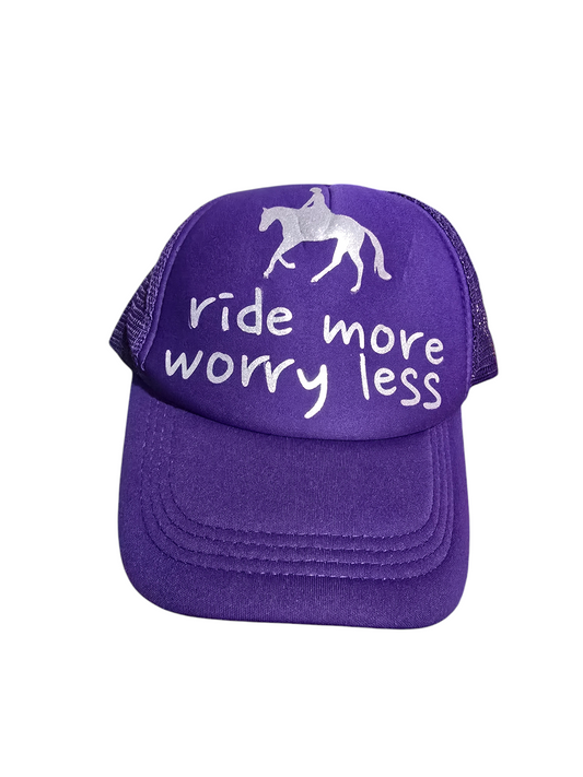 Purple slogan baseball cap