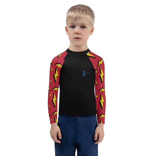 Kids red lightening base layer DNA equestrian ltd