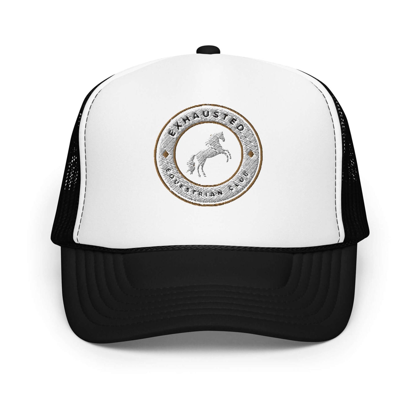 Exhausted equestrian club Foam trucker hat