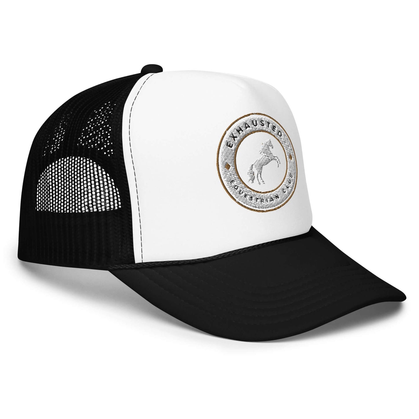 Exhausted equestrian club Foam trucker hat