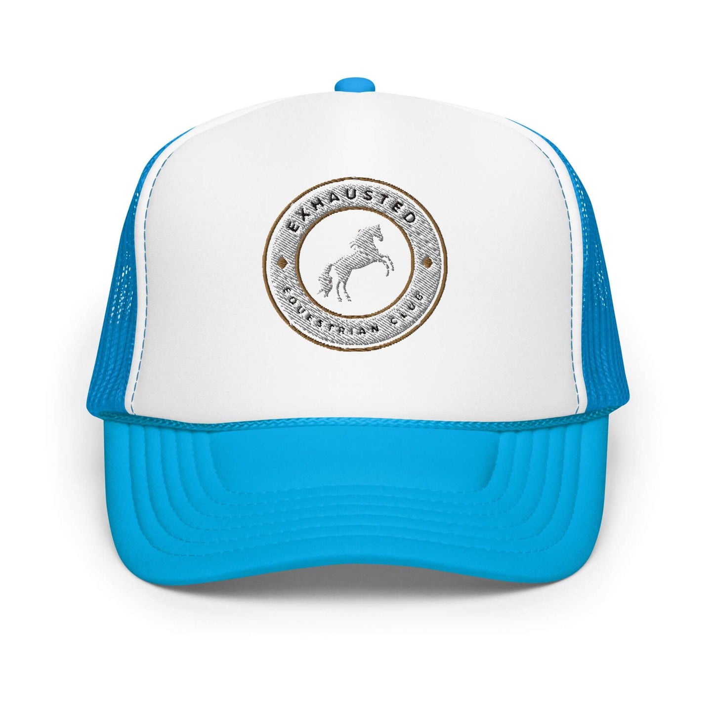 Exhausted equestrian club Foam trucker hat
