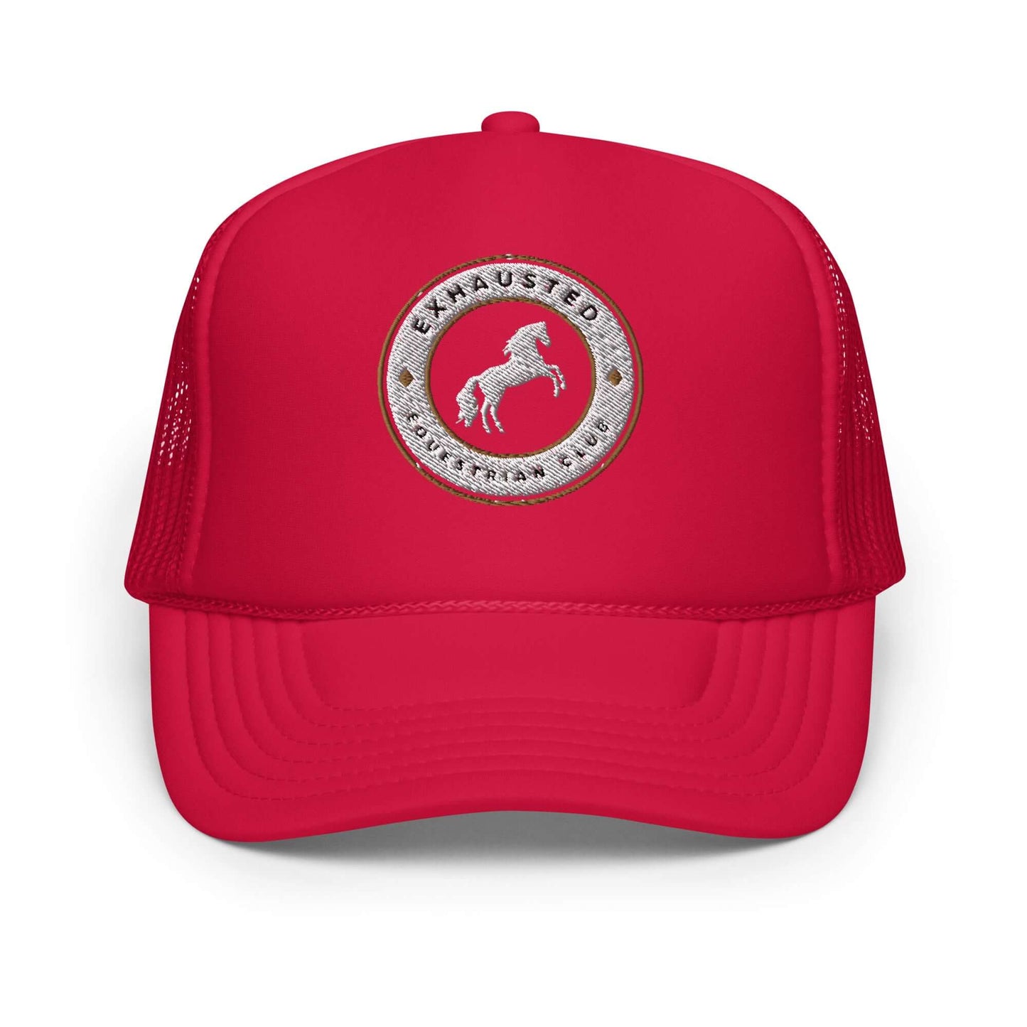 Exhausted equestrian club Foam trucker hat