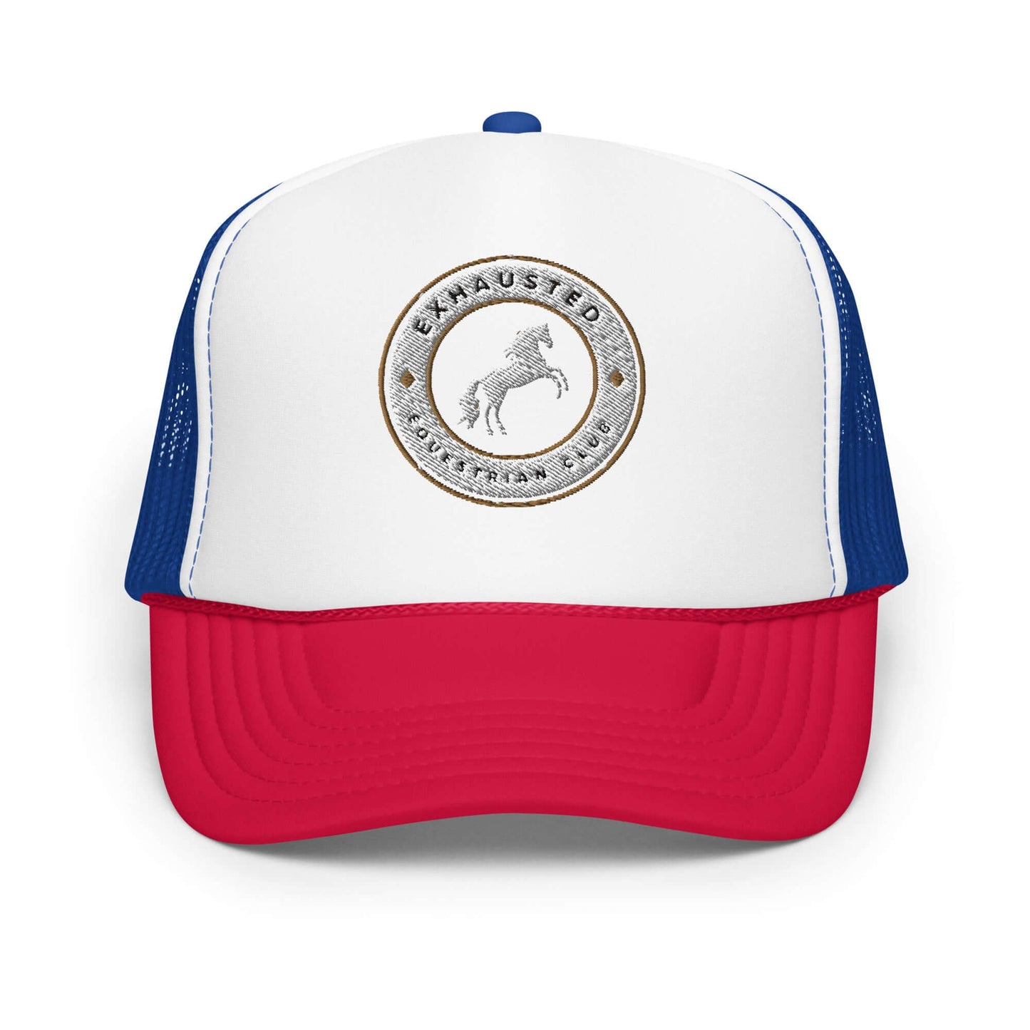 Exhausted equestrian club Foam trucker hat