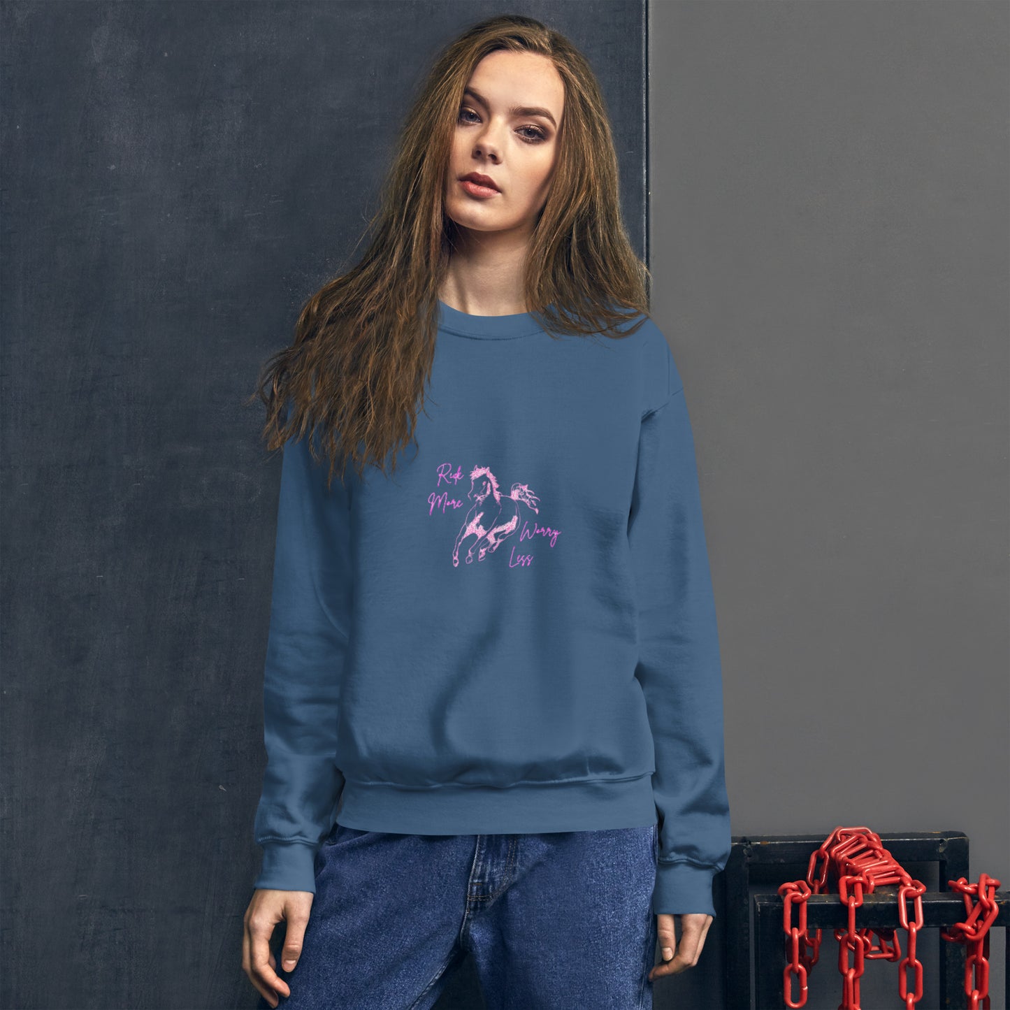 Ride more, worry less Sweatshirt DNA equestrian ltd