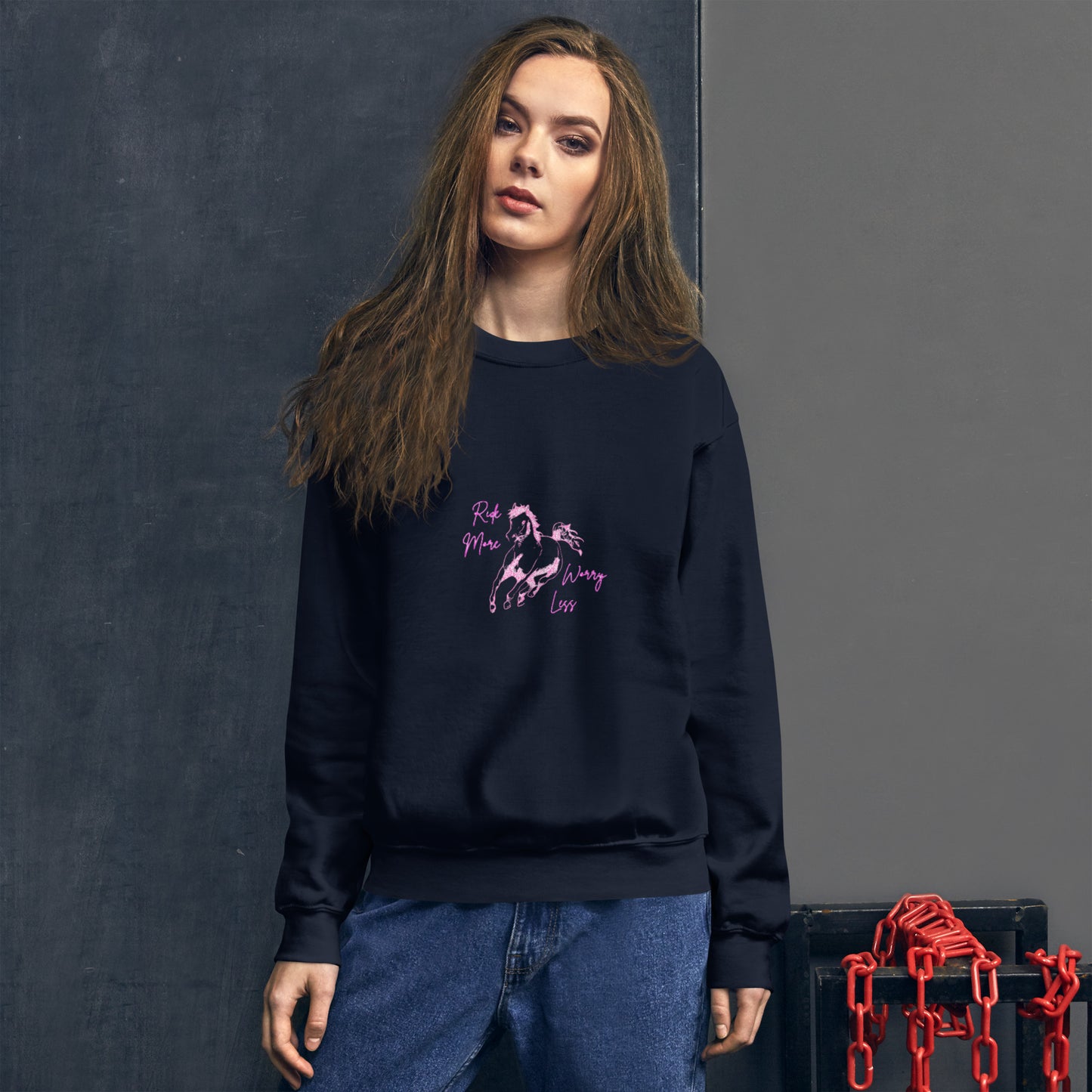 Ride more, worry less Sweatshirt DNA equestrian ltd
