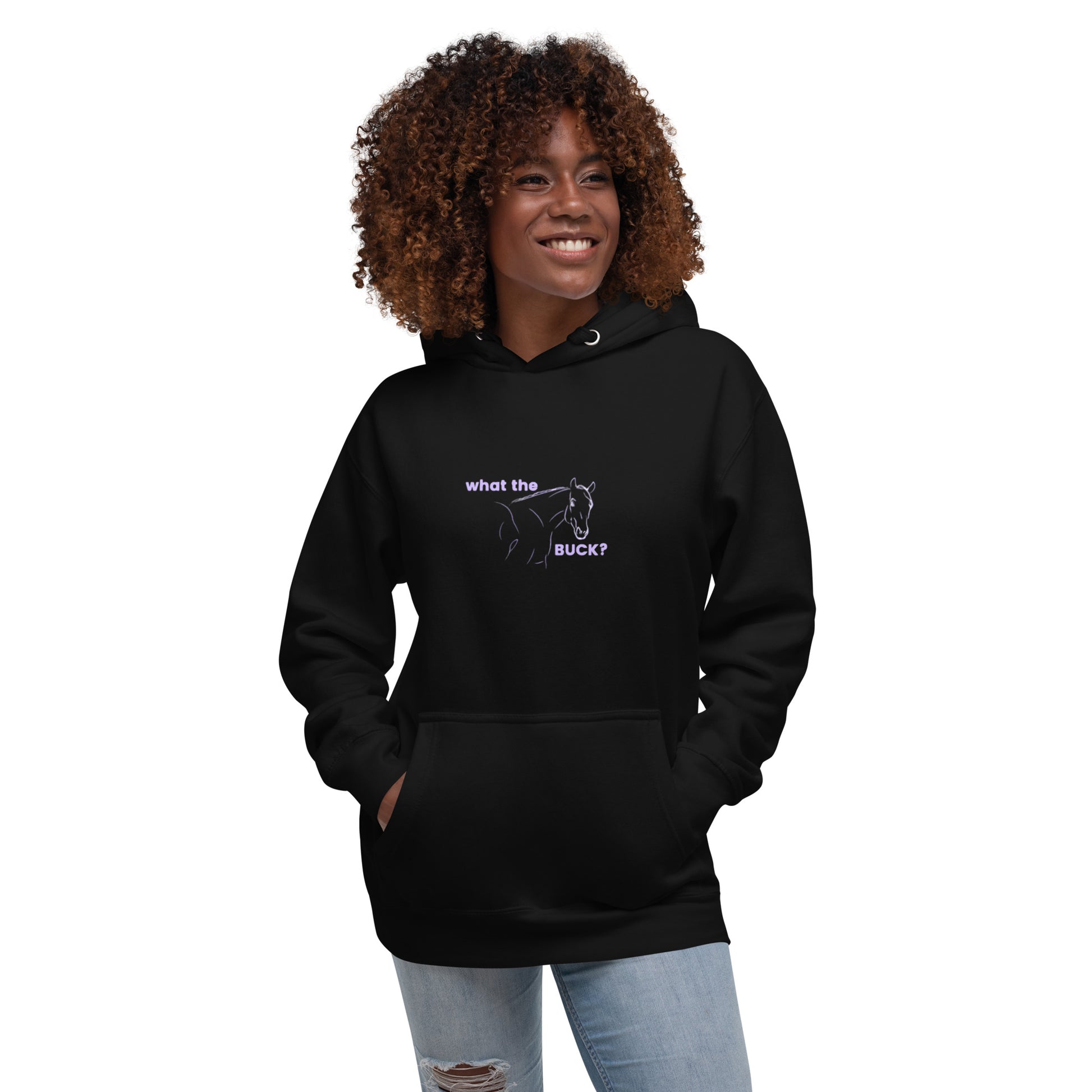 'What the' ladies Hoodie DNA equestrian ltd