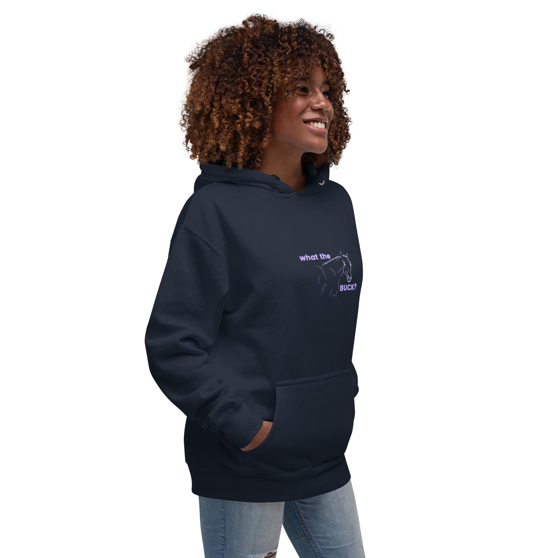 'What the' ladies Hoodie DNA equestrian ltd