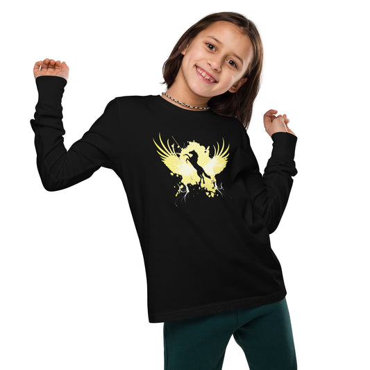 Youth horse graphic long sleeve tee DNA equestrian ltd